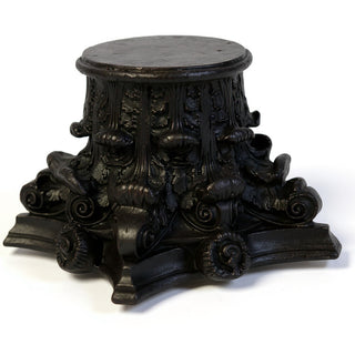 Corinthian Riser Candleholder — Iron finish