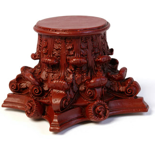 Corinthian Riser Candleholder — Rust finish