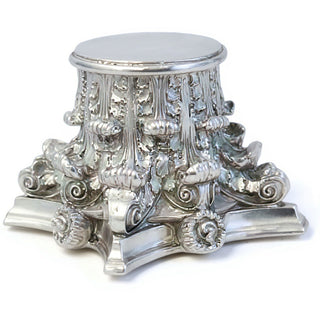 Corinthian Riser Candleholder — Silver finish