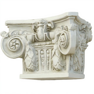 Ornate Bracket Wall Bracket — Antique White finish