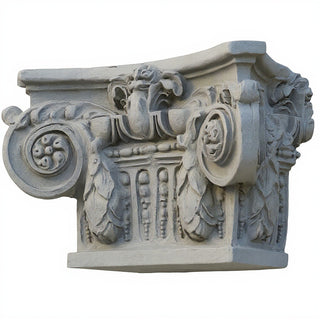 Ornate Bracket Wall Bracket — Limestone finish