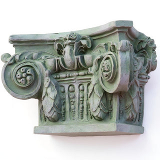 Ornate Bracket Wall Bracket — Mossy Green finish