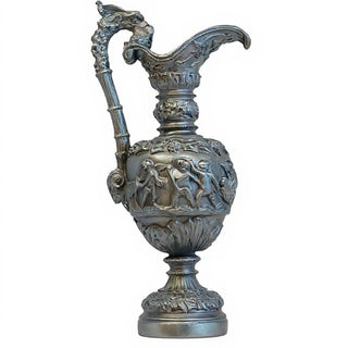 Roman Water Urn Planter - 20-inch — Aged Silver finish