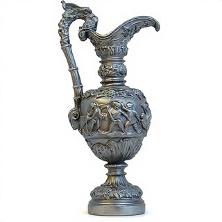 Roman Water Urn Planter - 20-inch — Antique Silver finish