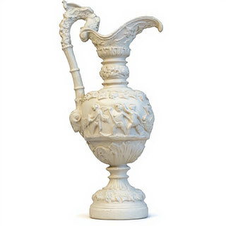 Roman Water Urn Planter - 20-inch — Antique White finish