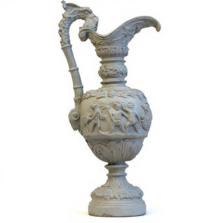 Roman Water Urn Planter - 20-inch — Limestone finish
