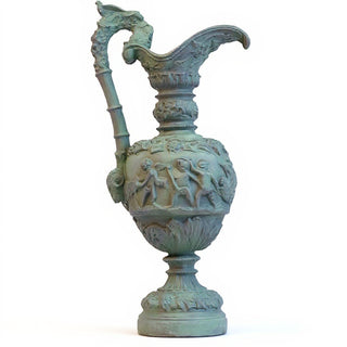Roman Water Urn Planter - 20-inch — Mossy Green finish
