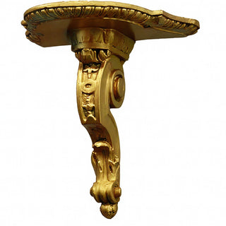 Scroll Drapery Bracket - 9-inch — Antique Gold finish