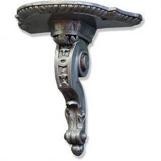 Scroll Drapery Bracket - 9-inch — Aged Silver finish