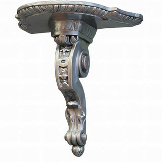 Scroll Drapery Bracket - 9-inch — Antique Silver finish