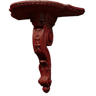 Scroll Drapery Bracket - 9-inch — Rust finish