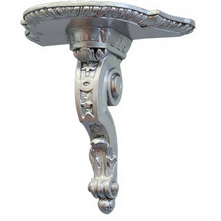 Scroll Drapery Bracket - 9-inch — Silver finish