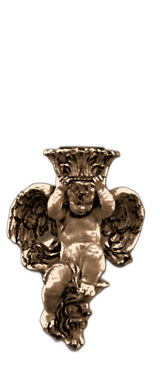 Putti Candleholder (Straight) Statue - 10-inch