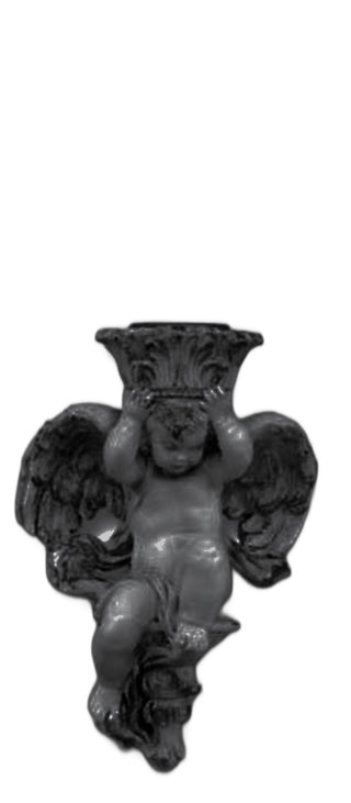 Putti Candleholder (Straight) Statue - 10-inch