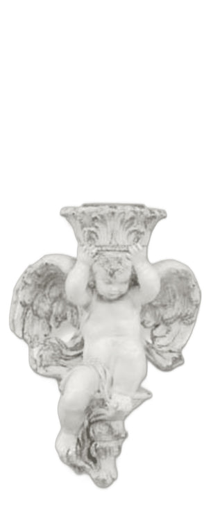 Putti Candleholder (Straight) Statue - 10-inch