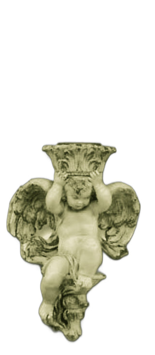 Putti Candleholder (Straight) Statue - 10-inch