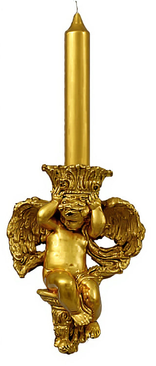 Putti Candleholder(Side) Statue - 10-inch