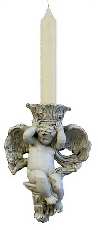 Putti Candleholder(Side) Statue - 10-inch