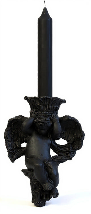 Putti Candleholder(Side) Statue - 10-inch