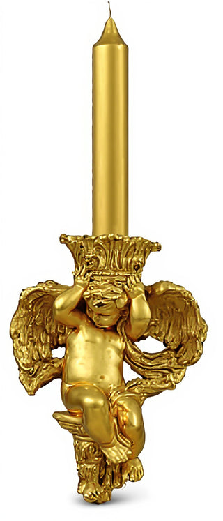 Putti Candleholder(Side) Statue - 10-inch