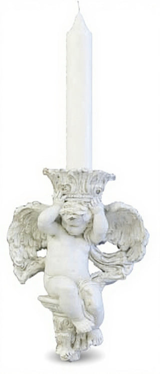 Putti Candleholder(Side) Statue - 10-inch