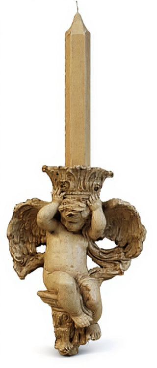 Putti Candleholder(Side) Statue - 10-inch