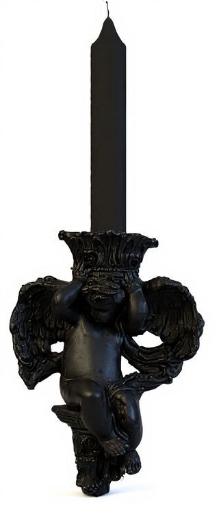 Putti Candleholder(Side) Statue - 10-inch