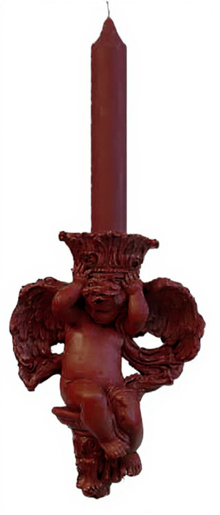 Putti Candleholder(Side) Statue - 10-inch