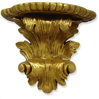 Flowing Bracket Wall Bracket - 9-inch — Antique Gold finish