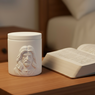 Holy Face of Jesus Scented Candle - Luxury Catholic Prayer Candle