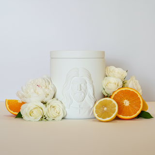 Holy Face of Jesus Scented Candle - Luxury Catholic Prayer Candle