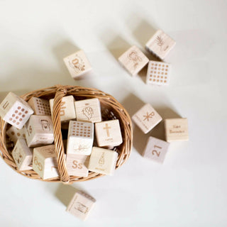 Catholic Wooden Alphabet Blocks Set