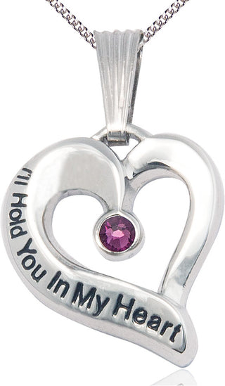 Sterling Silver I'll Hold You In My Heart Medal
