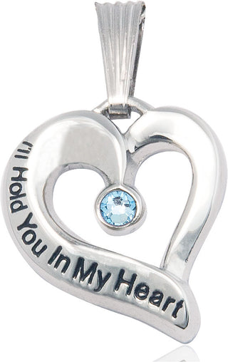 Sterling Silver I'll Hold You In My Heart Medal