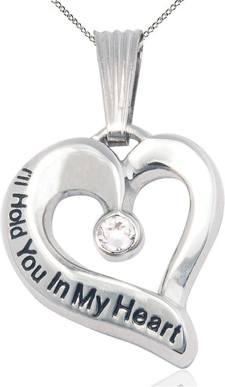 Sterling Silver I'll Hold You In My Heart Medal