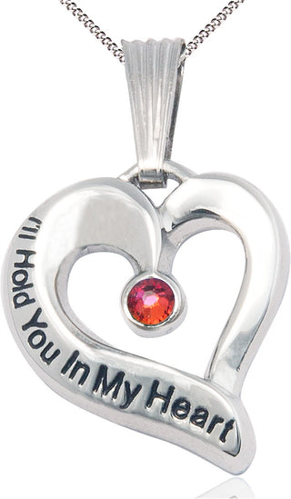 Sterling Silver I'll Hold You In My Heart Medal
