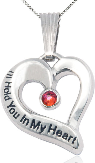 Sterling Silver I'll Hold You In My Heart Medal