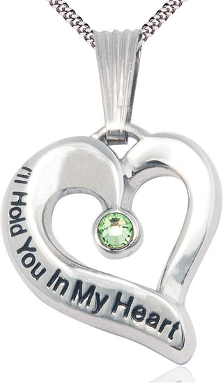Sterling Silver I'll Hold You In My Heart Medal