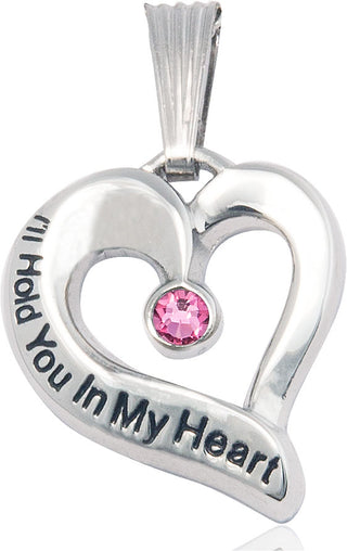 Sterling Silver I'll Hold You In My Heart Medal