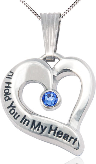 Sterling Silver I'll Hold You In My Heart Medal