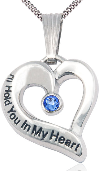 Sterling Silver I'll Hold You In My Heart Medal