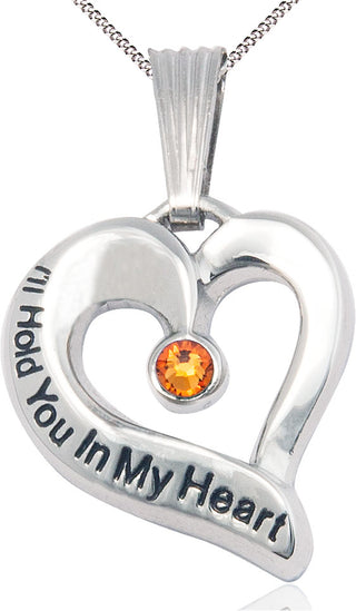 Sterling Silver I'll Hold You In My Heart Medal
