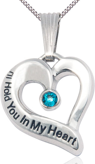Sterling Silver I'll Hold You In My Heart Medal