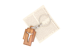 6-pack - Sign of The Cross Wood Keychain