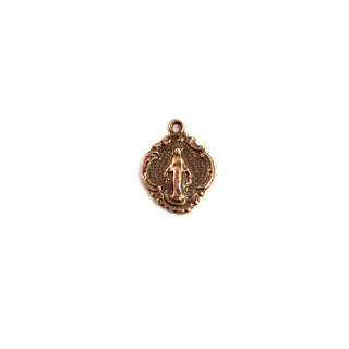 Vintage Bronze Miraculous Medal - Small