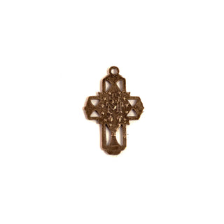 Vintage Bronze Miraculous Medal Cross