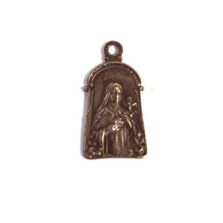 Vintage Bronze St. Theresa with Roses Medal