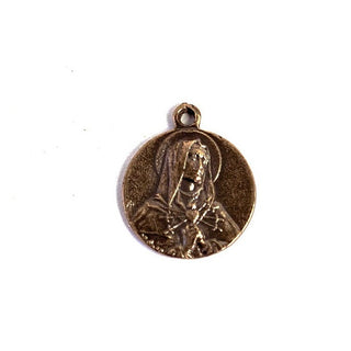 Vintage Bronze Seven Sorrows Medal