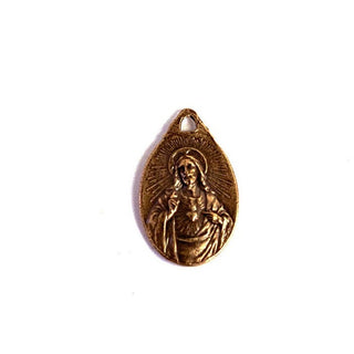 Vintage Bronze Our Lady of Mount Carmel Medal