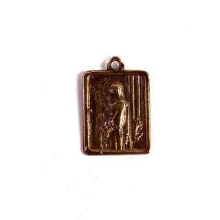 Vintage Bronze St. Philomena and St. John Vianney Medal